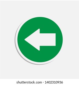 Back Icon. Return, Left Arrow or Direction Illustration As A Simple Vector, Trendy Sign & Symbol for Design and Websites, Presentation or Application.