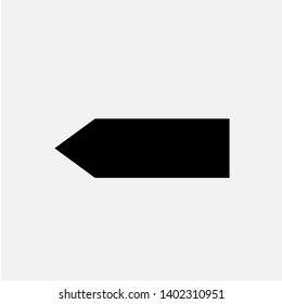 Back Icon. Return, Left Arrow or Direction Illustration As A Simple Vector, Trendy Sign & Symbol for Design and Websites, Presentation or Application.