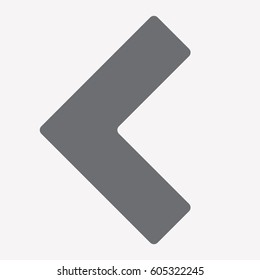 Back icon, return symbol. Arrow. Web buttons. vector illustration. Flat design style.