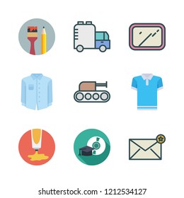 back icon set. vector set about mirror, school material, mortarboard and tank icons set.