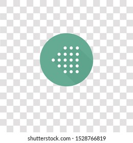 back icon sign and symbol. back color icon for website design and mobile app development. Simple Element from color arrow collection collection for mobile concept and web apps icon.
