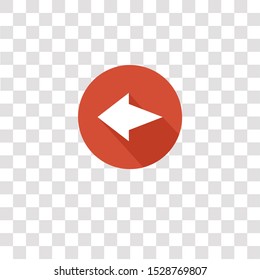 back icon sign and symbol. back color icon for website design and mobile app development. Simple Element from color arrow collection collection for mobile concept and web apps icon.