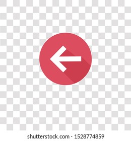 back icon sign and symbol. back color icon for website design and mobile app development. Simple Element from color arrow collection collection for mobile concept and web apps icon.