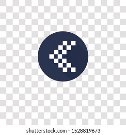 back icon sign and symbol. back color icon for website design and mobile app development. Simple Element from color arrow collection collection for mobile concept and web apps icon.