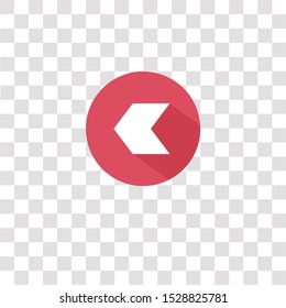 back icon sign and symbol. back color icon for website design and mobile app development. Simple Element from color arrow collection collection for mobile concept and web apps icon.