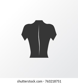 Back icon symbol. Premium quality isolated body element in trendy style.