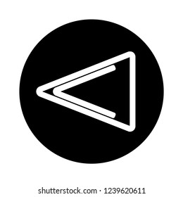 back icon vector