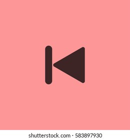 Back icon vector
