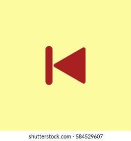 Back icon vector