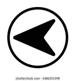 Back Icon Vector. Flat Back Symbol, Illustration – Vector