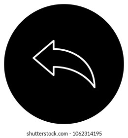 Back icon. Vector illustration