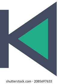 estilo de logotipo de ilustración de vectores de icono posterior
