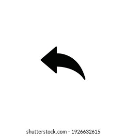 Back icon vector for web, computer and mobile app