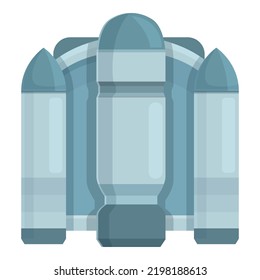 Back jetpack icon cartoon vector. Rocket jet. Action ambition