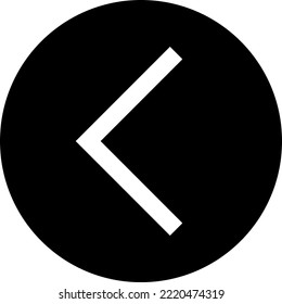 Back Left Arrow Botton modern concept ui ux icon for website, app, presentaion, flyer, brochure etc.
