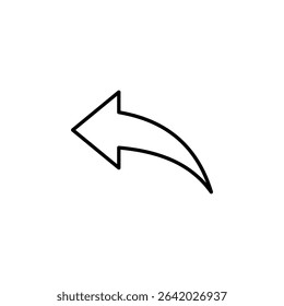 back, left, undo button icon