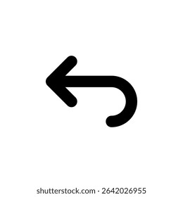 back, left, undo button icon