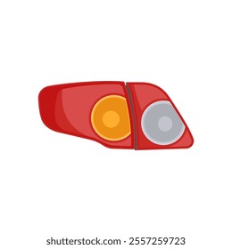 Back Light, Automotive Flat Illustration Isolated