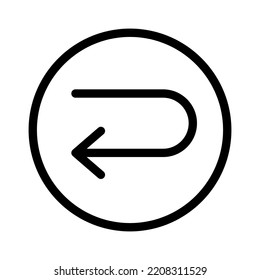 back line icon illustration vector graphic
