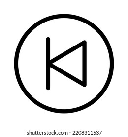 back line icon illustration vector graphic