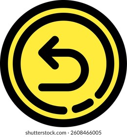 Back Line vector Icon Design