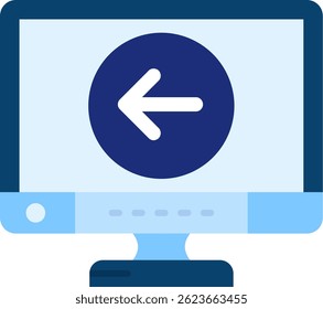 Back Line vector Icon Design