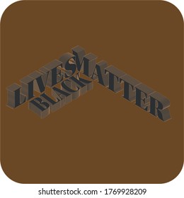 Back Lives Matter - tipografía 