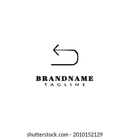 back logo icon design template modern vector