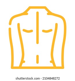 back massage color icon vector. back massage sign. isolated symbol illustration