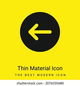 Icono de material amarillo brillante mínimo