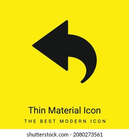Icono de material amarillo brillante mínimo