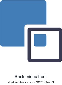 Concepto de icono de herramientas de edición o frontal inferior