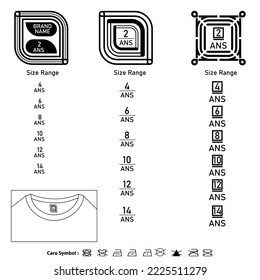 Back neck print design template. T-shirt back neck print design, apparel brand identity design. 