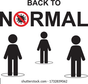 Back to normal life, Open again after quarantine, vector illustration of small business owner welcoming customers, information re-opening of shop are working again, We are open again
