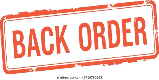 Sello de orden posterior aislado en fondo transparente