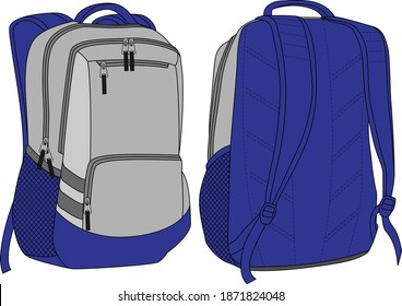 Back pack Mock ups Sublimated vectors 