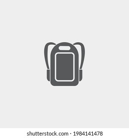 Back pack vector icon illustration sign