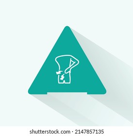 Back pain icon isolated background