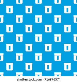 Back pocket pattern repeat seamless in blue color for any design. Vector geometric illustration