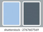 Back of a poker card set. Vector illustration with editable lines. Decorative geometric pattern, symmetrical design, ideal for casino themes, card games, and print projects. Simple design