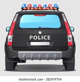 Back of Police Car