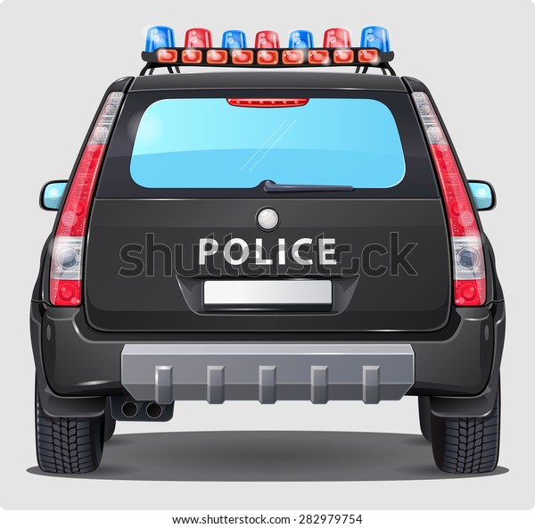 Back of Police\
Car