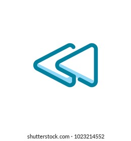 back previous outline icon