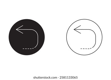 Back or Return Illustration As A Simple Vector Sign and Trendy Symbol for Design, Websites, Presentation or Mobile Application. 