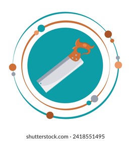 Back saw tool isolated graphic icon symbol