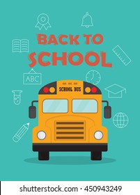 back to scchool poster background. layout template in A4 size. vector illustration 