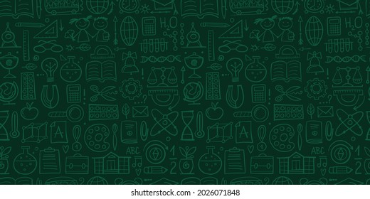 Back to School. Abstract Background. Seamless Pattern for your design