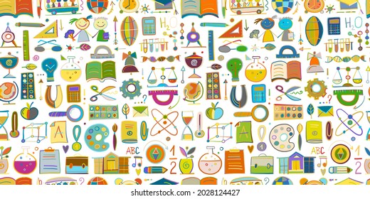 De vuelta a la escuela. Antecedentes abstractos. Patrón sin problemas para su diseño