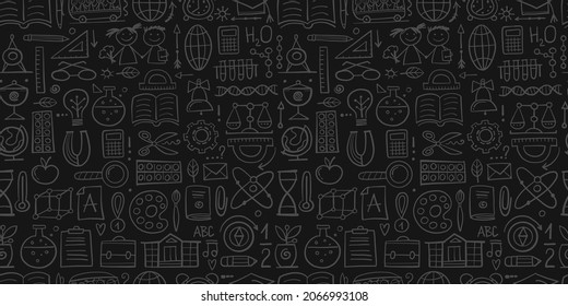 Zurück zur Schule. Abstrakter Hintergrund. Nahtloses Muster für Ihr Design