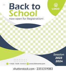 	
Back to school admission university college institute students return template instagram posts